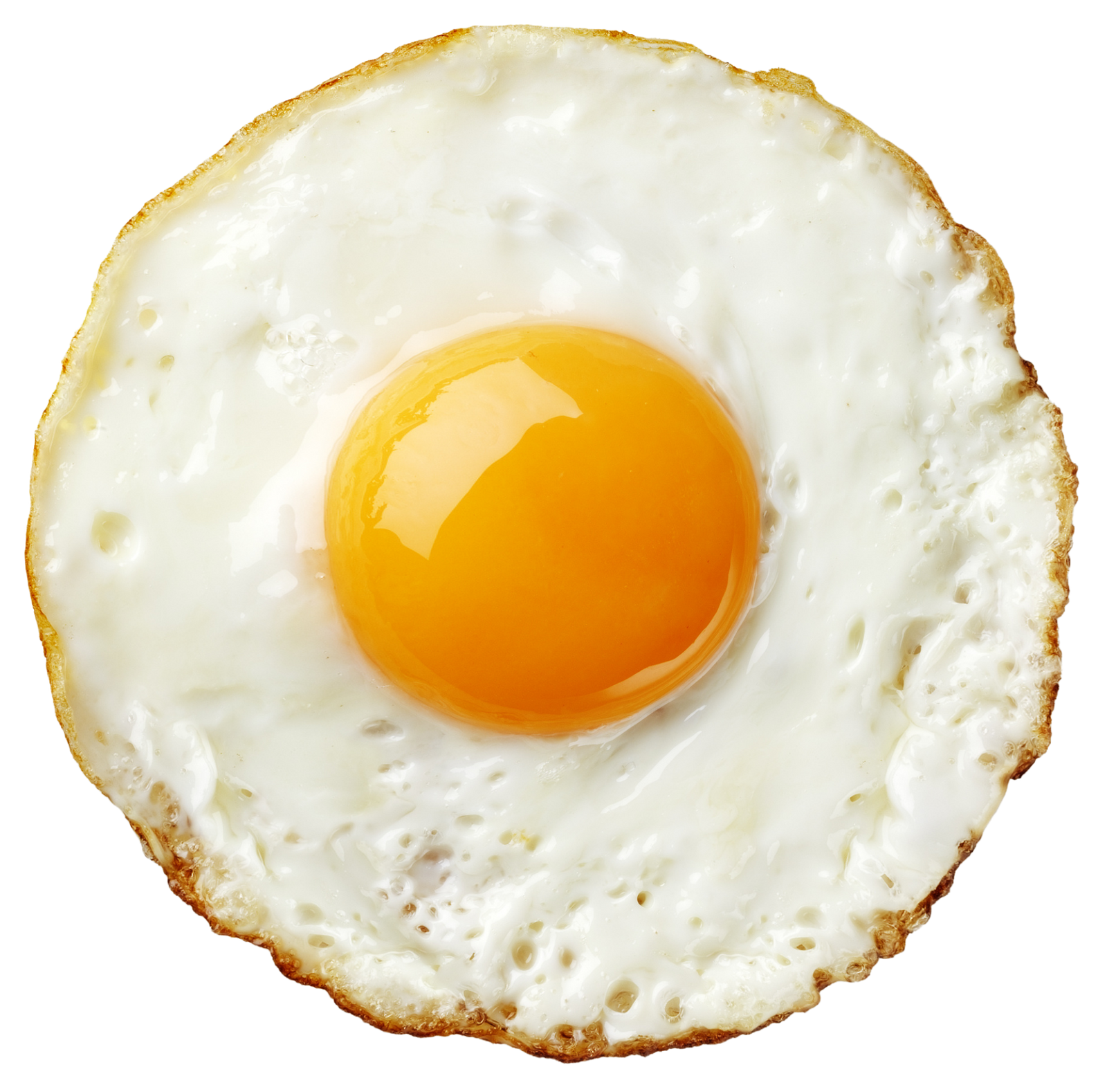 Fried egg rising like a sun